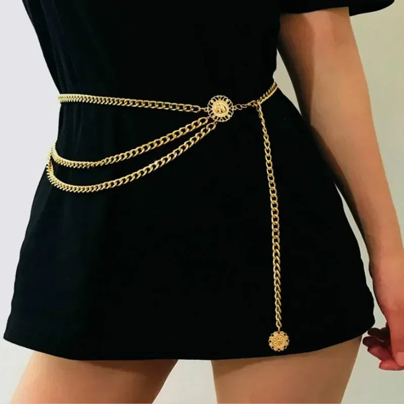 Chaine de taille femme dorée argentée chic Distinction - GUAPPAA