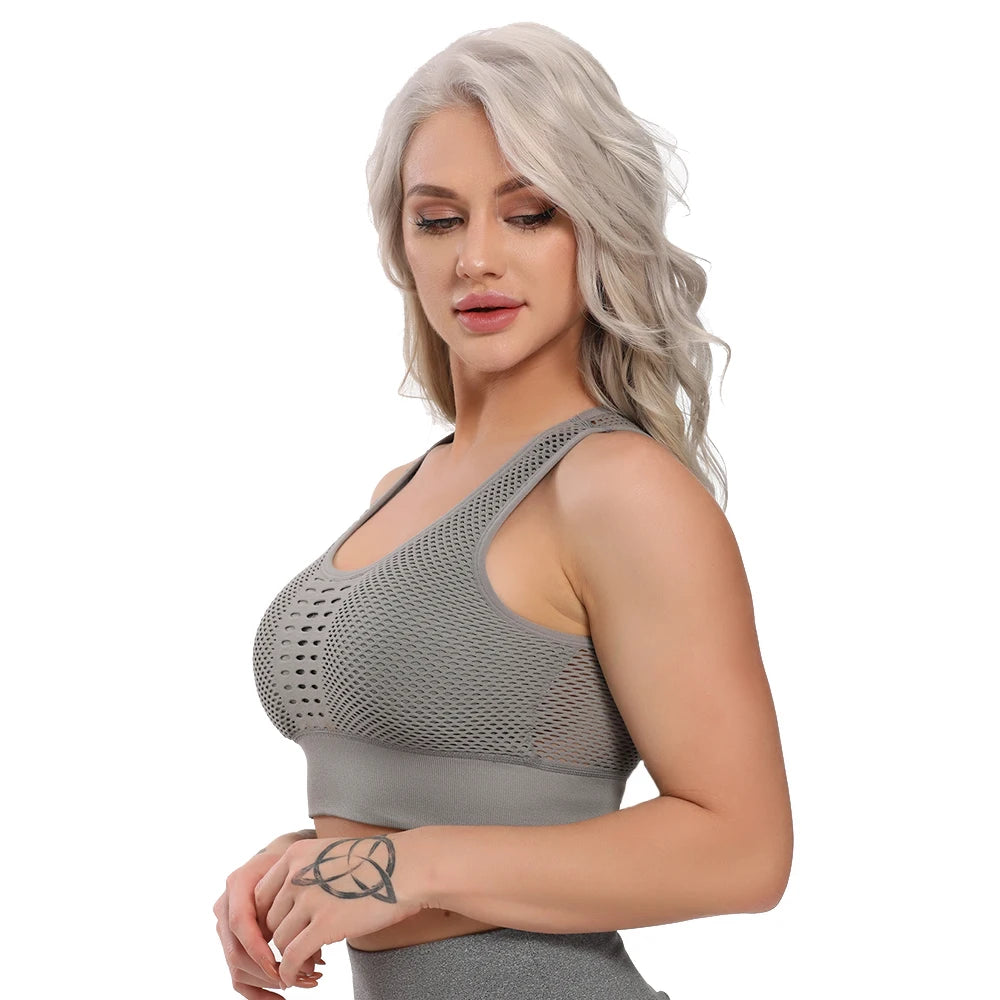 Haut crop-top de sport dos aéré pour femme Extrême - GUAPPAA