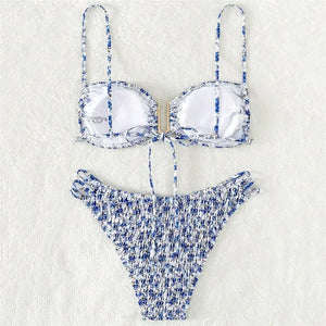 Maillot de bain échancré deux pièces push-up Soledad - GUAPPAA