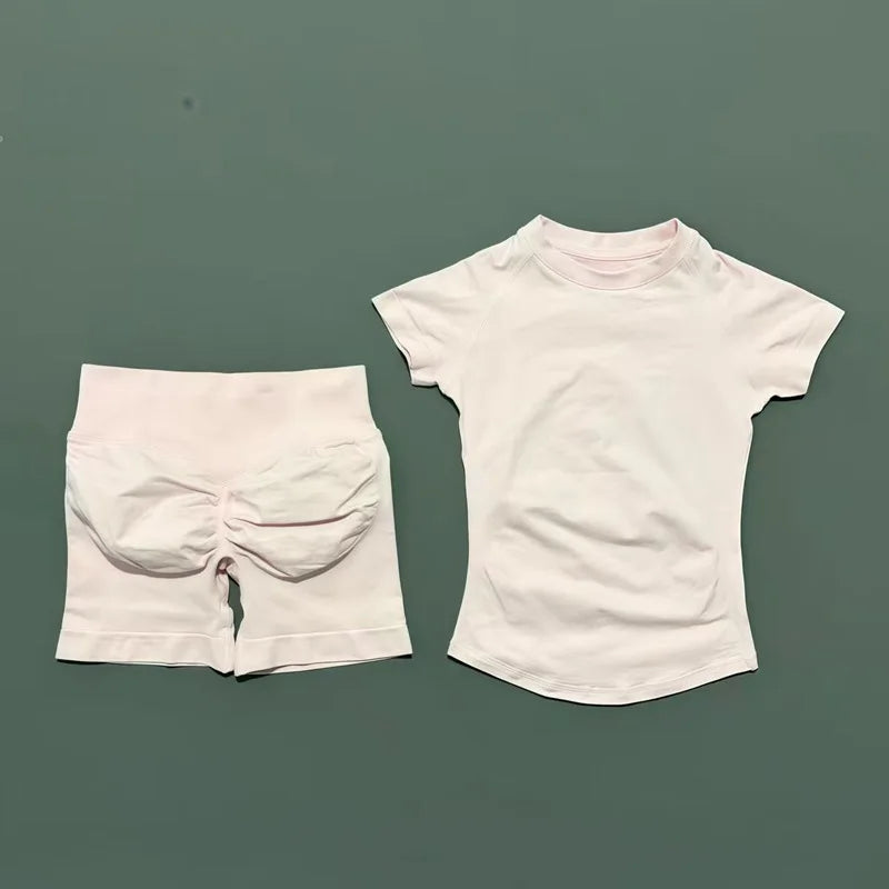Ensemble fitness L’Élan Souple bordeaux en nylon et élasthanne