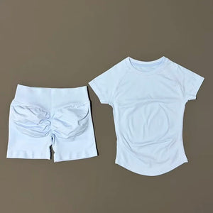 Ensemble fitness L’Élan Souple espresso deux pièces en maille extensible