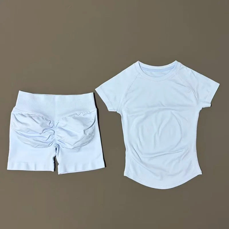 Ensemble fitness L’Élan Souple espresso deux pièces en maille extensible