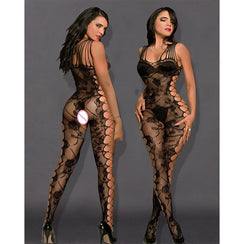 Combinaison body filet de pêche fishnet géométrique Maya - GUAPPAA