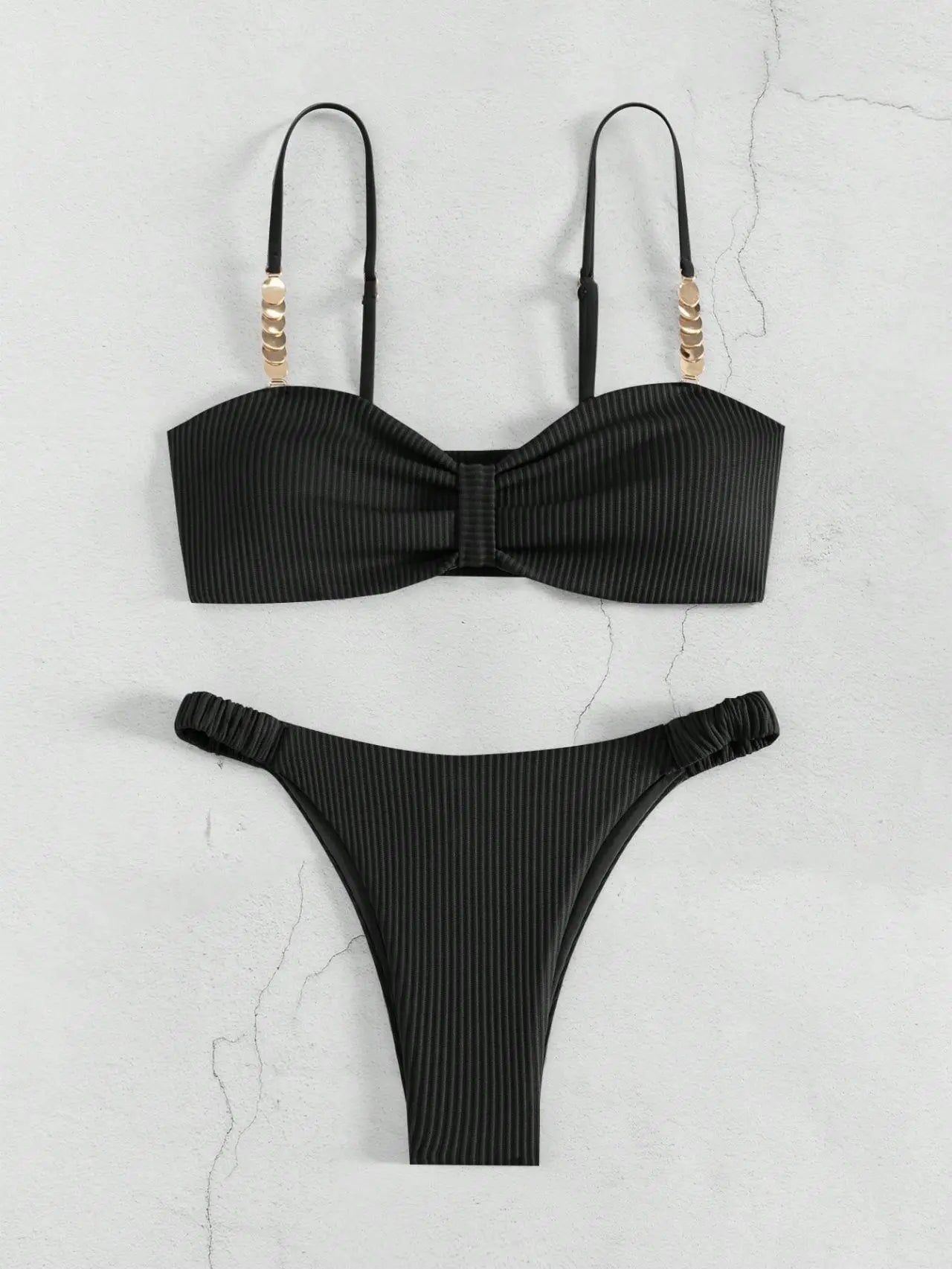 Maillot de bain string tanga bandeau deux pièces push-up Lanzarote - GUAPPAA