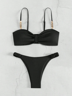 Maillot de bain string tanga bandeau deux pièces push-up Lanzarote - GUAPPAA