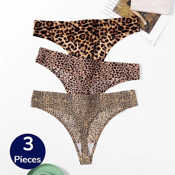 String léopard femme lot de 3 Lea