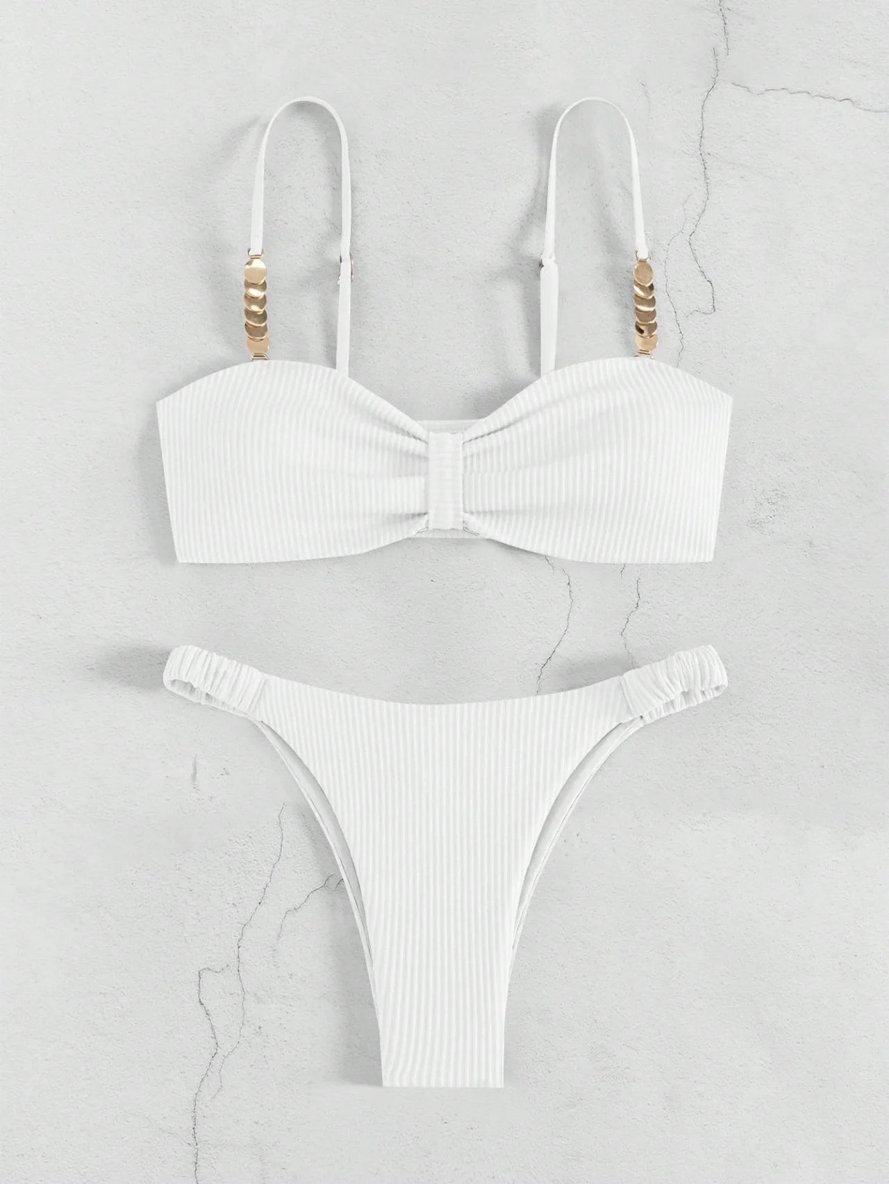 Maillot de bain string tanga bandeau deux pièces push-up Lanzarote - GUAPPAA