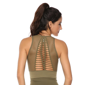 Haut crop-top de sport dos aéré pour femme Extrême - GUAPPAA