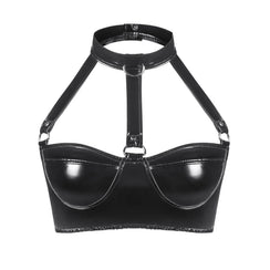 L’Éclat Verni, détail de la fermeture au dos du soutien-gorge brillant pour femme