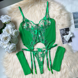 Vue de dos de l’ensemble lingerie L’Arabesque Fine avec fermeture arrière