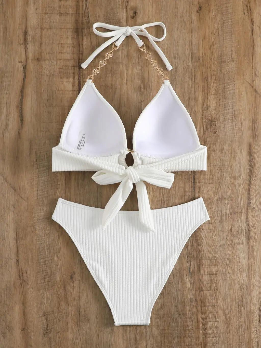 Maillot de bain blanc deux pièces push-up femme Notonne - GUAPPAA
