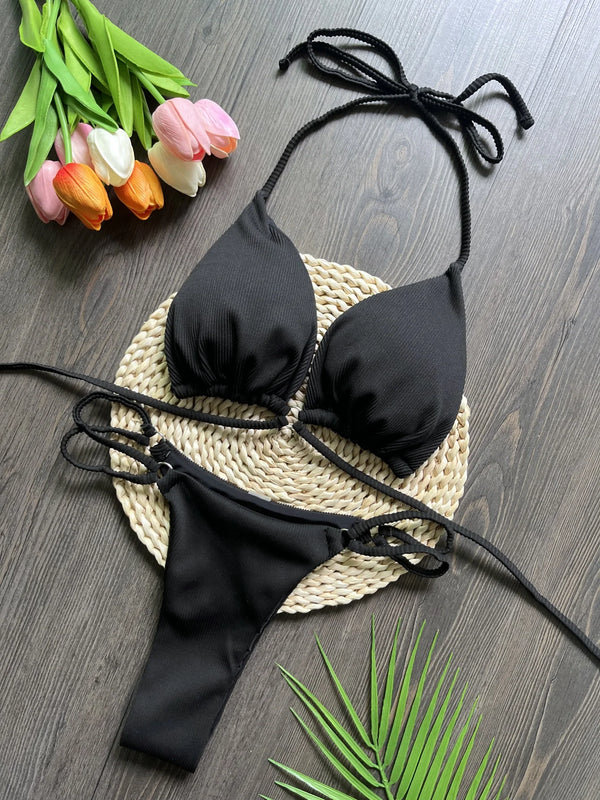 Bikini string ficelle sexy push-up Costa del Sol