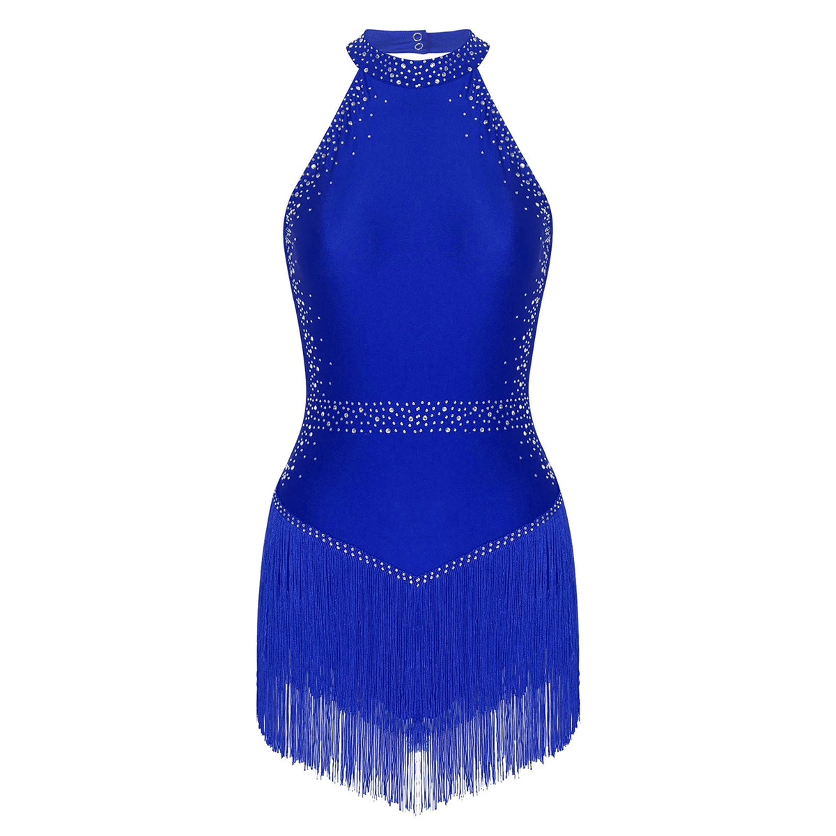 Vue de profil de la tenue de danse L’Éclat Rythmique avec franges en mouvement