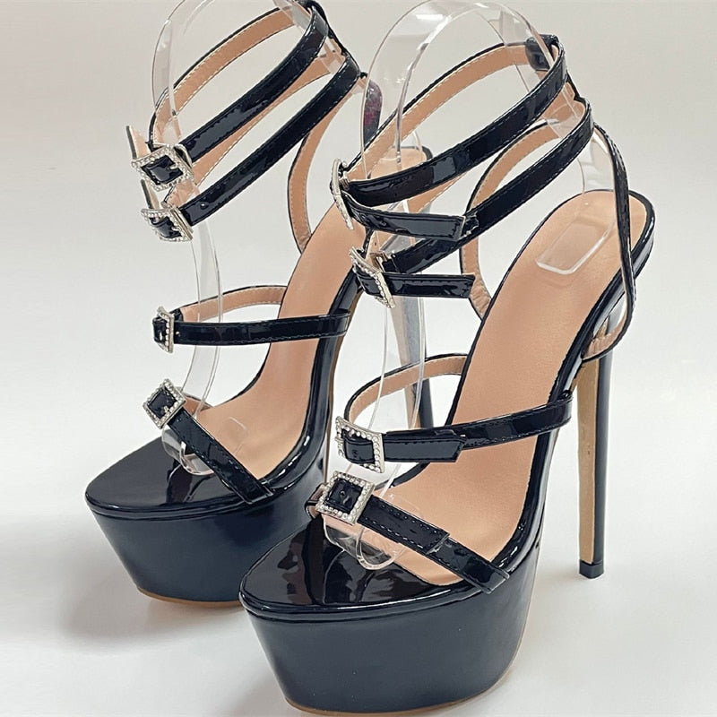 Sandales à talons hauts plateforme 15cm Sommum - GUAPPAA