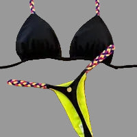 Bikini string ficelle push-up triangle sexy L'île de la Tentation Fleur bleue - Bikini - image 12