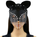 Masque de chat en simili avec chaînettes aux yeux Miaou - GUAPPAA