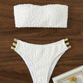 Maillot de bain 2 pièces bandeau push-up blanc Tribord - GUAPPAA