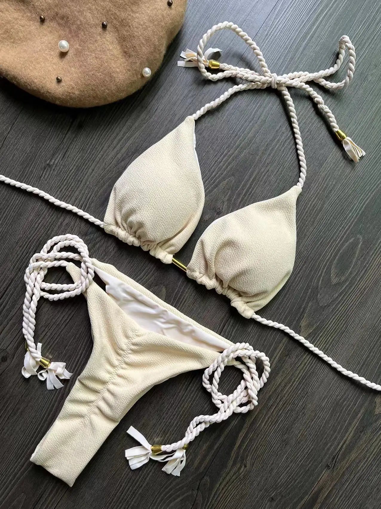 Bikini string tanga ficelles push-up deux pièces Becerra - GUAPPAA