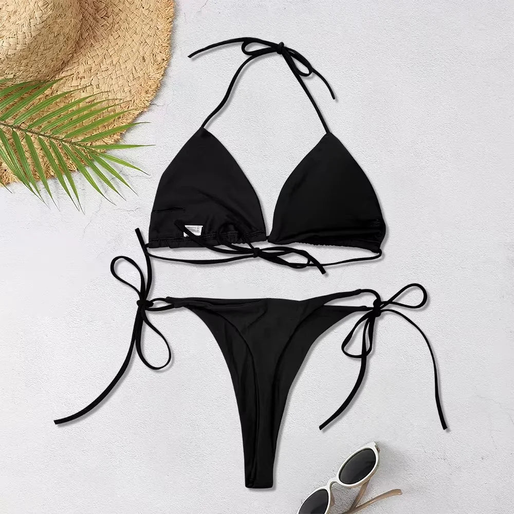 Maillot de bain brésilien string ficelle sexy push-up Ile du Vent - GUAPPAA