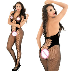 Combinaison body filet de pêche fishnet géométrique Maya - GUAPPAA