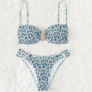 Maillot de bain échancré deux pièces push-up Soledad - GUAPPAA