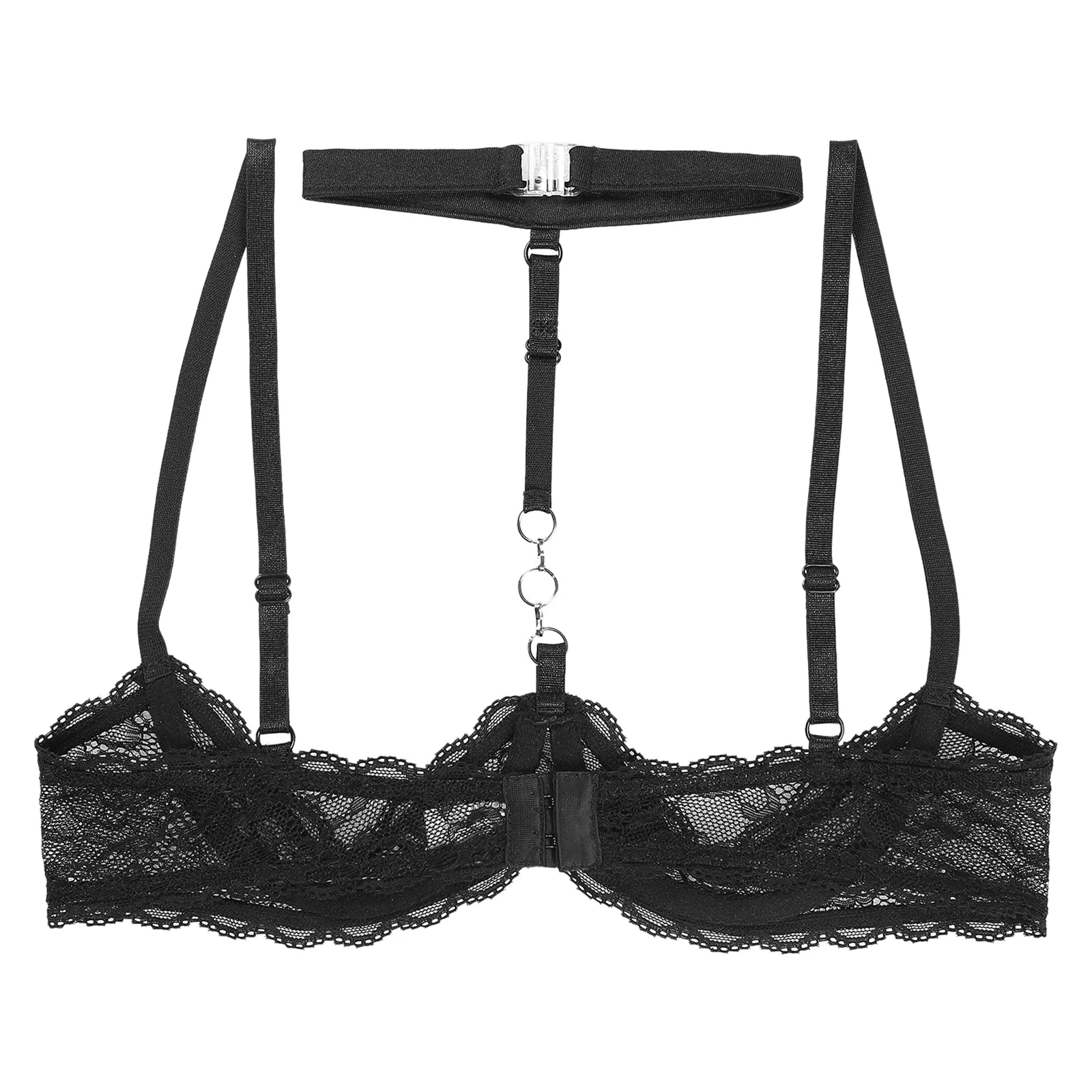 Soutien-gorge balconnet avec collier et chaîne en dentelle Extase - GUAPPAA