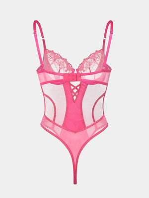 Transparence du body en dentelle La Rose Magnétique