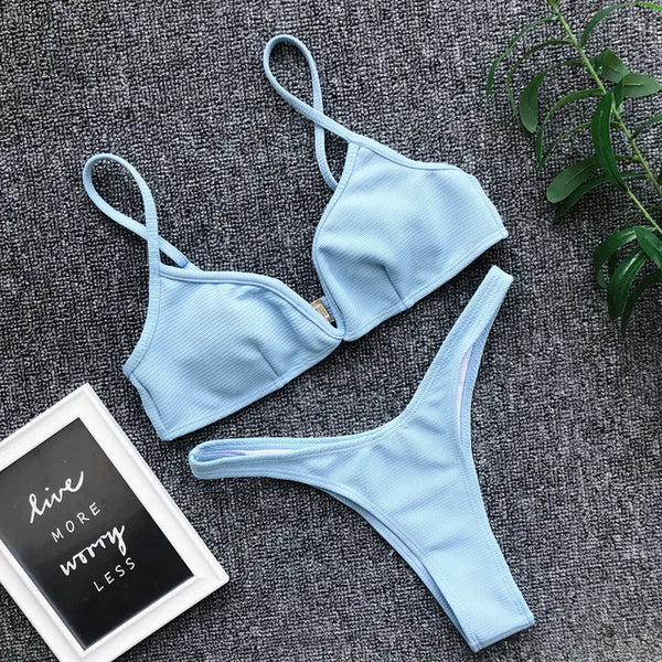 Maillot de bain string deux pièces push-up sexy Ulysse