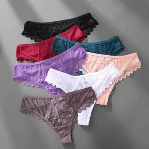 String en dentelle transparent sexy noir blanc rouge rose Ilea - GUAPPAA