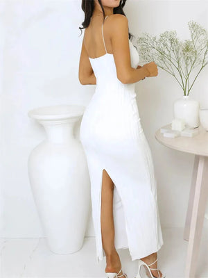 Dos fendu de la robe longue L’Allure Nocturne