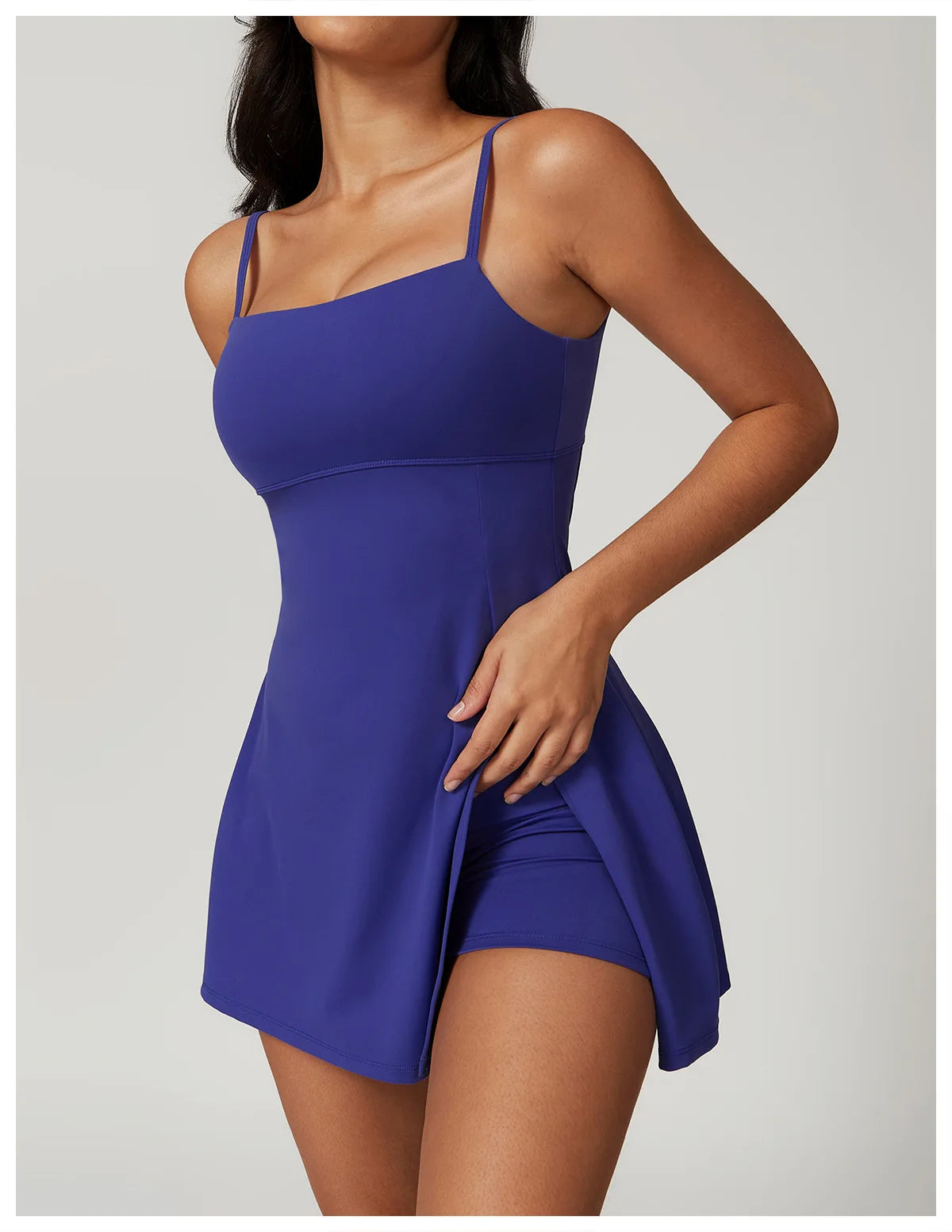 Robe short de tennis et de ville sport chic femme élégante Terre Battue - GUAPPAA