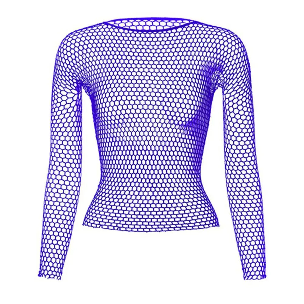 Crop-top résille sexy à manches longues Extasia - GUAPPAA