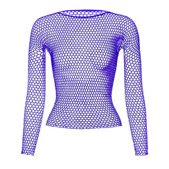 Crop-top résille sexy à manches longues Extasia - GUAPPAA