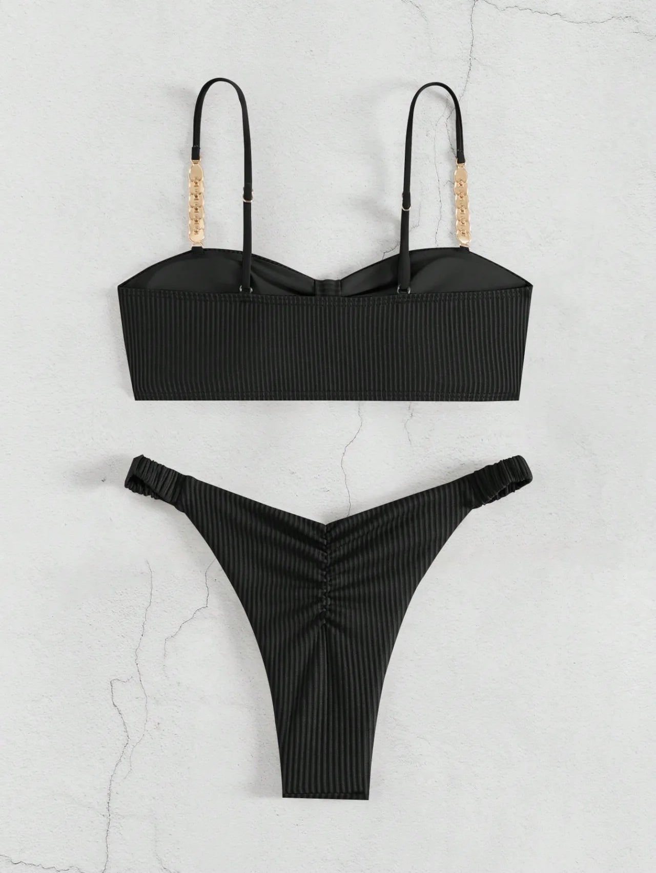 Maillot de bain string tanga bandeau deux pièces push-up Lanzarote - GUAPPAA