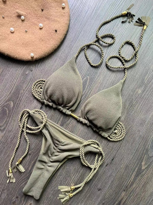 Bikini string tanga ficelles push-up deux pièces Becerra - GUAPPAA