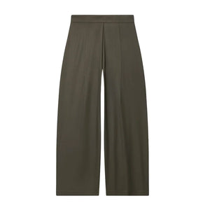 La Ligne Ample, pantalon à jambes larges en coloris bleu foncé