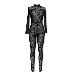 Combinaison transparente sexy noire Parda - GUAPPAA