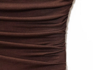 Tombé longueur cheville de la robe bustier L’Éclat Serein