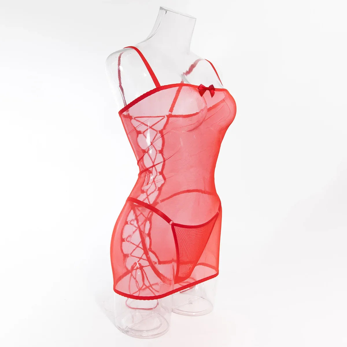 Robe lingerie sexy transparente avec string Voilage - GUAPPAA