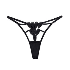 String femme brodé ouvert devant Contemplation
