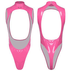 Body brillant La Magnétique en coloris rose
