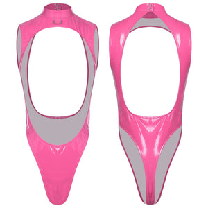 Body brillant La Magnétique en coloris rose