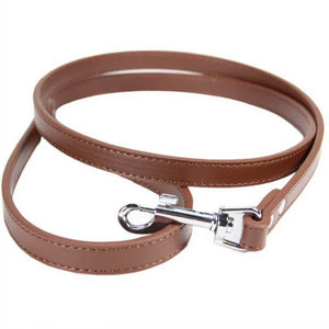 Sexy Leather Traction Lead Leash Rope Collars Strap Chains Choker Men Women Cosplay Props Bundle Belt Hauling Cable - GUAPPAA