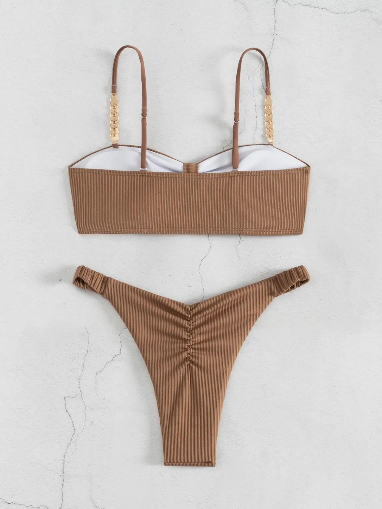 Maillot de bain string tanga bandeau deux pièces push-up Lanzarote - GUAPPAA