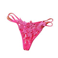 String dentelle florale Le Fil Secret – rose fuchsia, vue produit