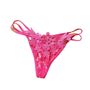 String dentelle florale Le Fil Secret – rose fuchsia, vue produit