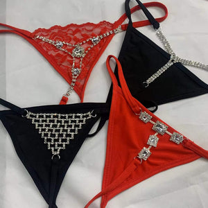 Micro string ficelle à strass sexy femme Locace - GUAPPAA
