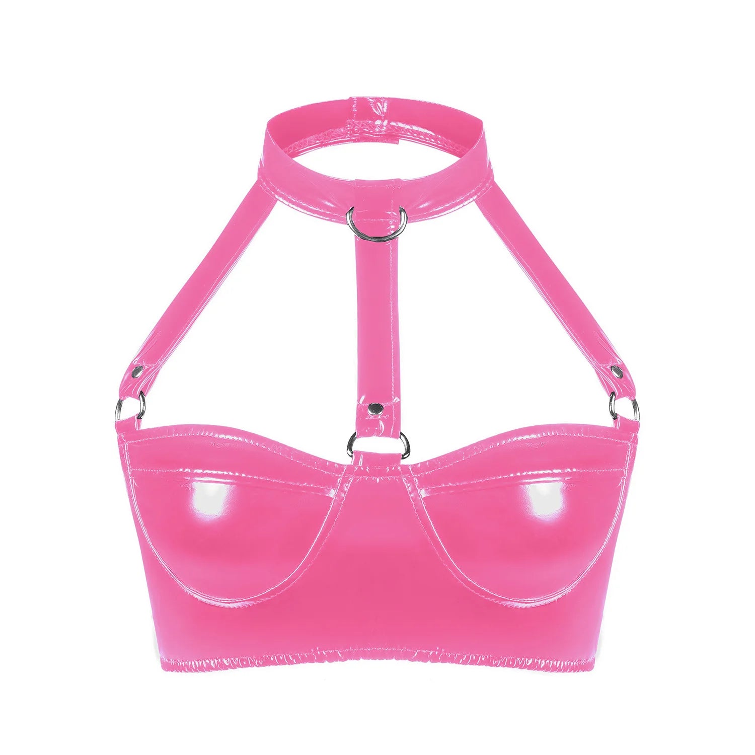 Soutien-gorge effet verni L’Éclat Verni, vue de profil de la construction sans armature