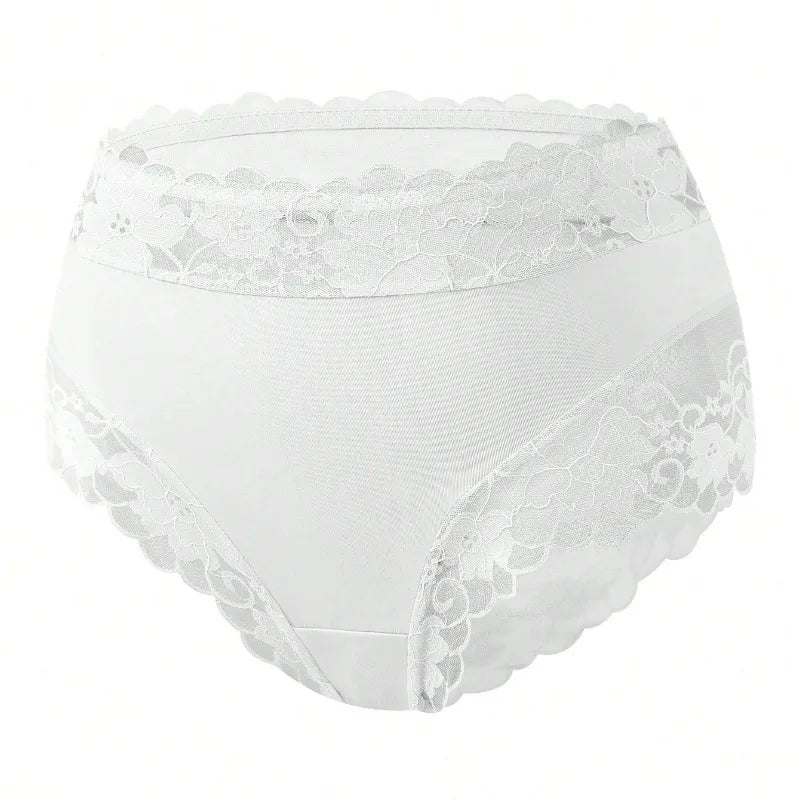 Culotte L’Instinct Fauve violette en dentelle avec taille médiane et finition délicate