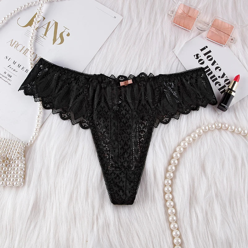 String dentelle taille basse femme à laçage au dos Tumulte - GUAPPAA